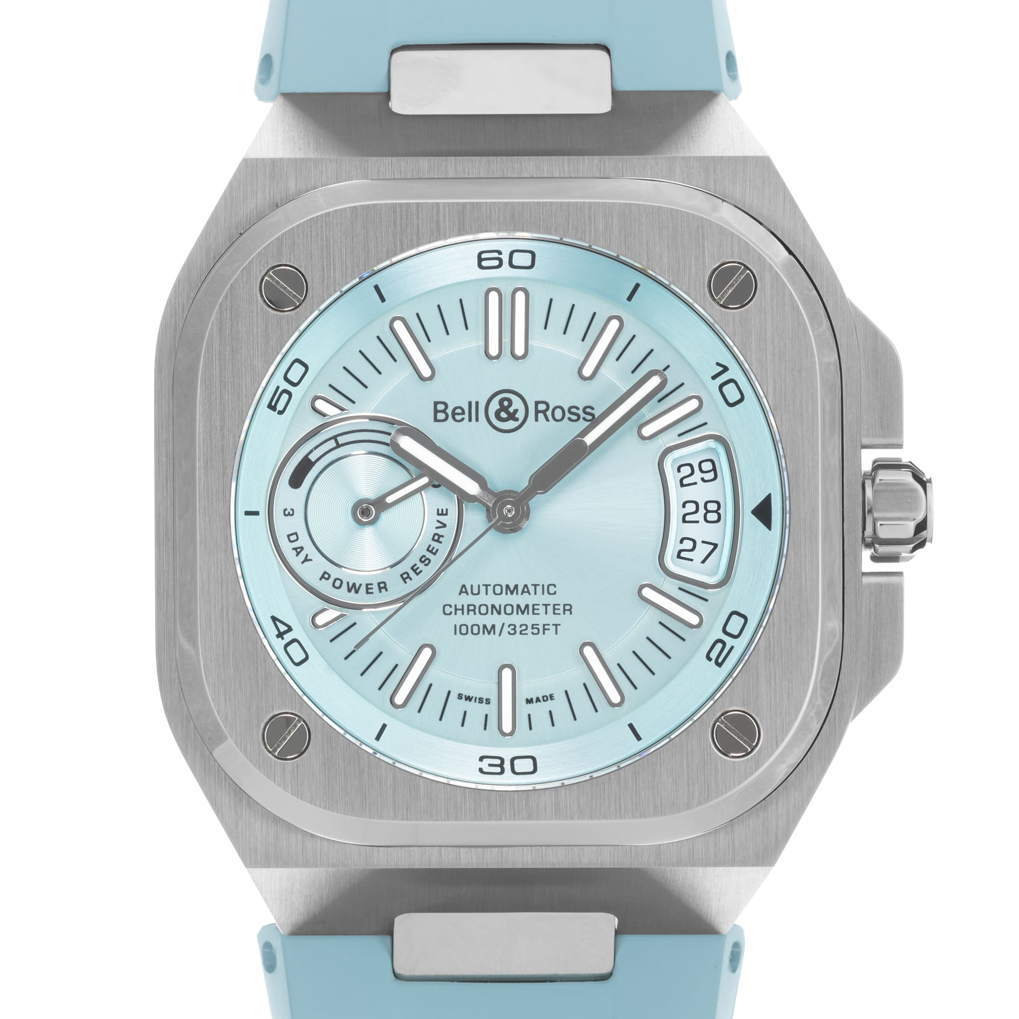 BELL & ROSS BR BR-X5 ICE BLUE STEEL BRX5R-IB-ST/SRB
