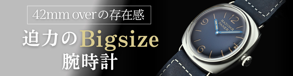 ビッグサイズ腕時計特集