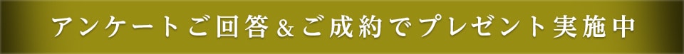 アンケートご回答&ご成約でプレゼント実施中!