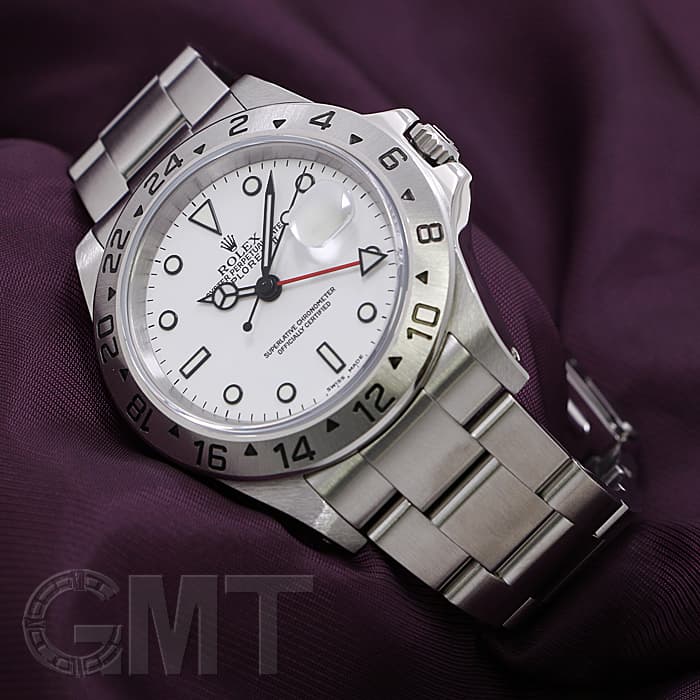 中古)ROLEX ロレックス エクスプローラー II 16570 ホワイト