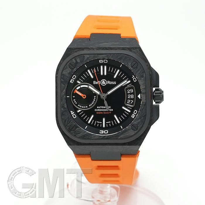 新品)BELL & ROSS ベル&ロス BR -X5 カーボン オレンジ BRX5R-BO-TC