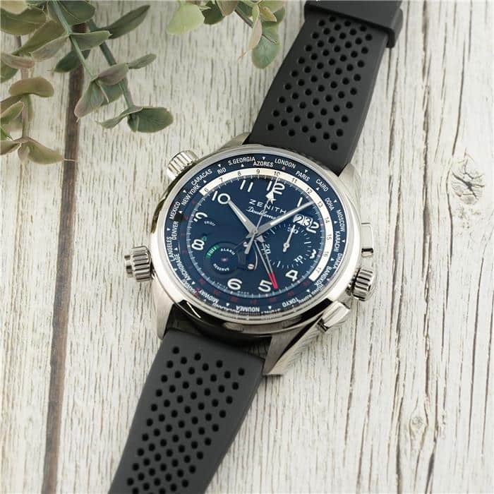中古)ZENITH ゼニス エル・プリメロ パイロット ダブルマティック 45mm