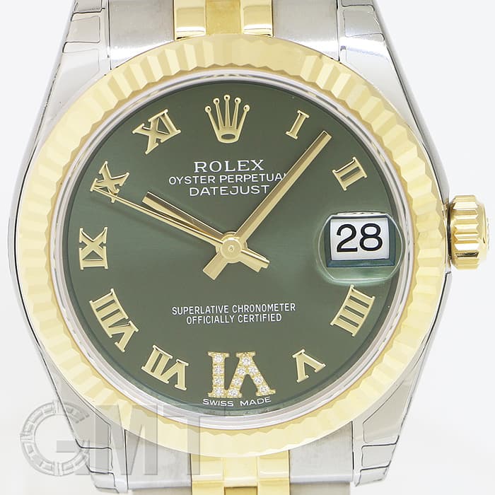 新品)ROLEX ロレックス デイトジャスト 178273 グリーン VI