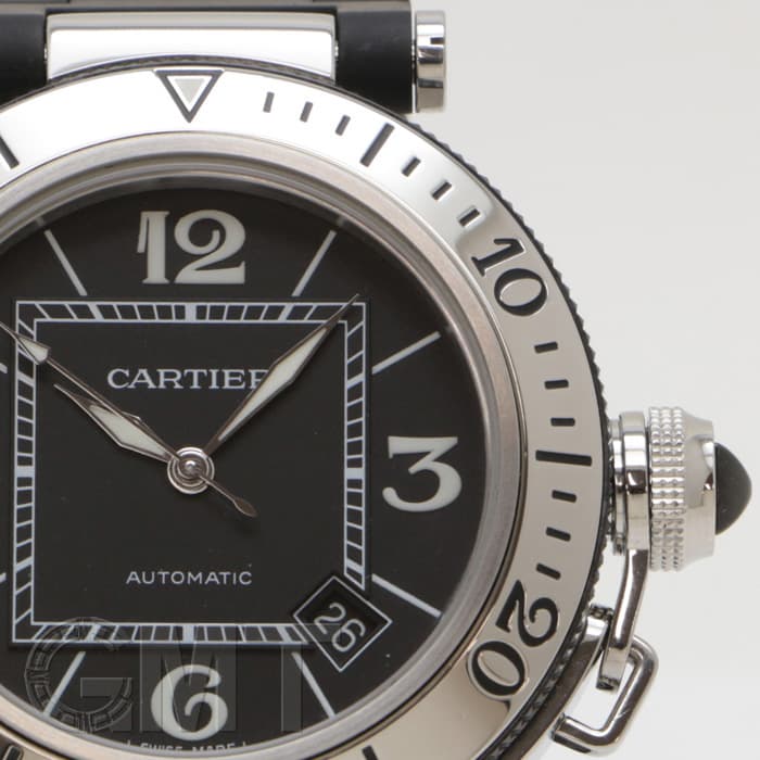 中古)CARTIER カルティエ パシャ シータイマー W31077U2（商品ID 