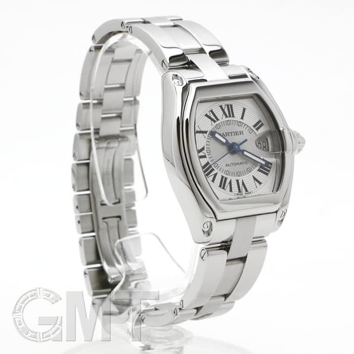 中古)CARTIER カルティエ ロードスター LM W62000V3 シルバー（商品ID