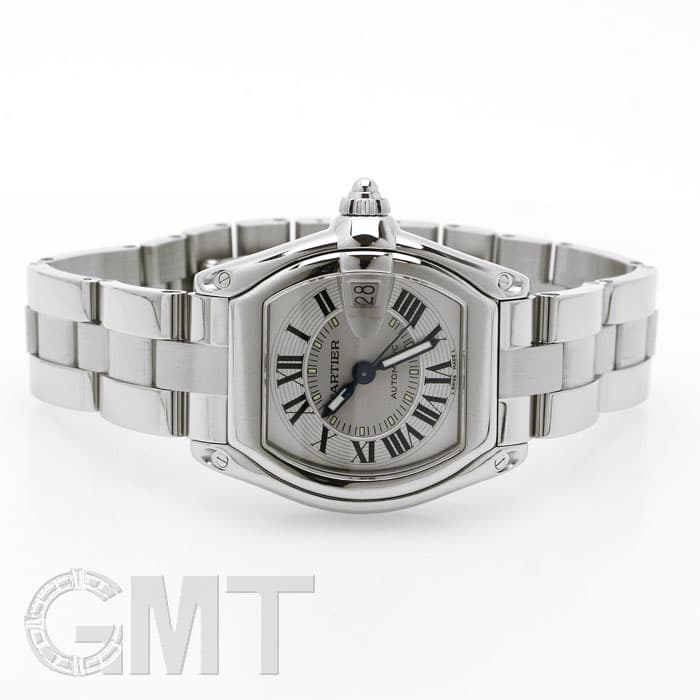 中古)CARTIER カルティエ ロードスター LM W62000V3 シルバー（商品ID