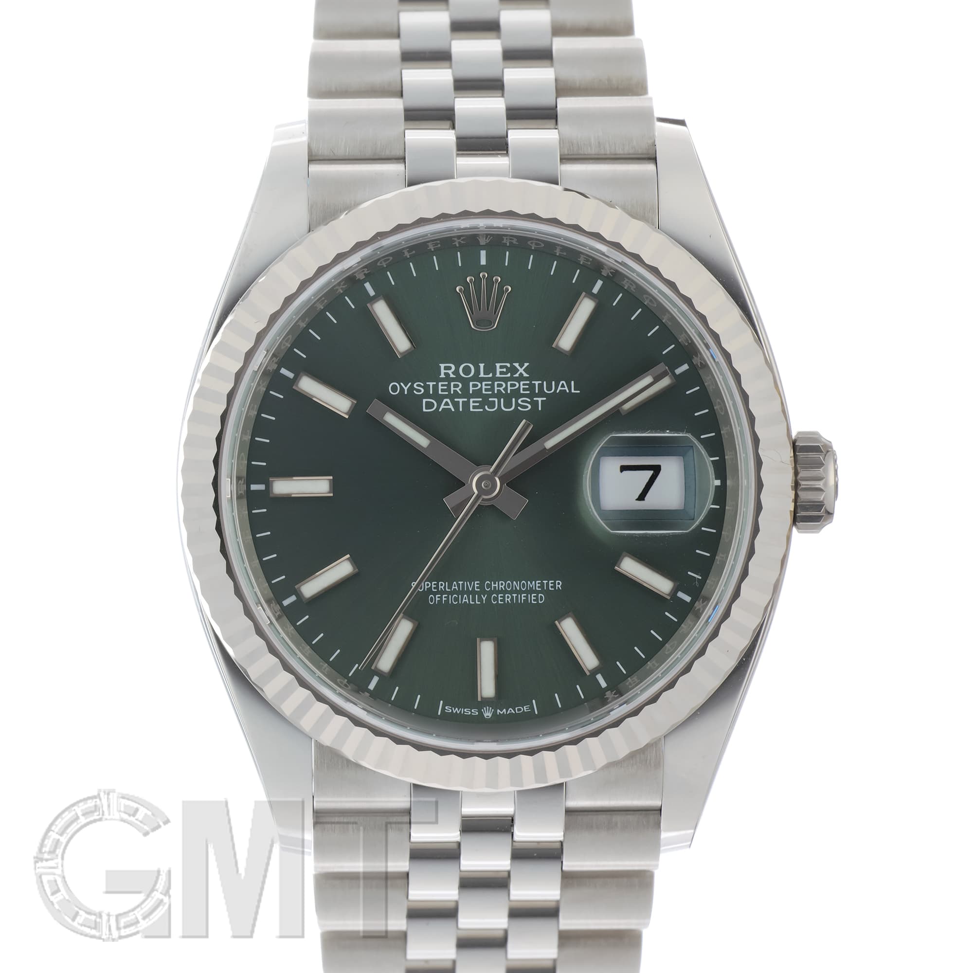 中古)ROLEX ロレックス デイトジャスト 36 126234 ミントグリーン