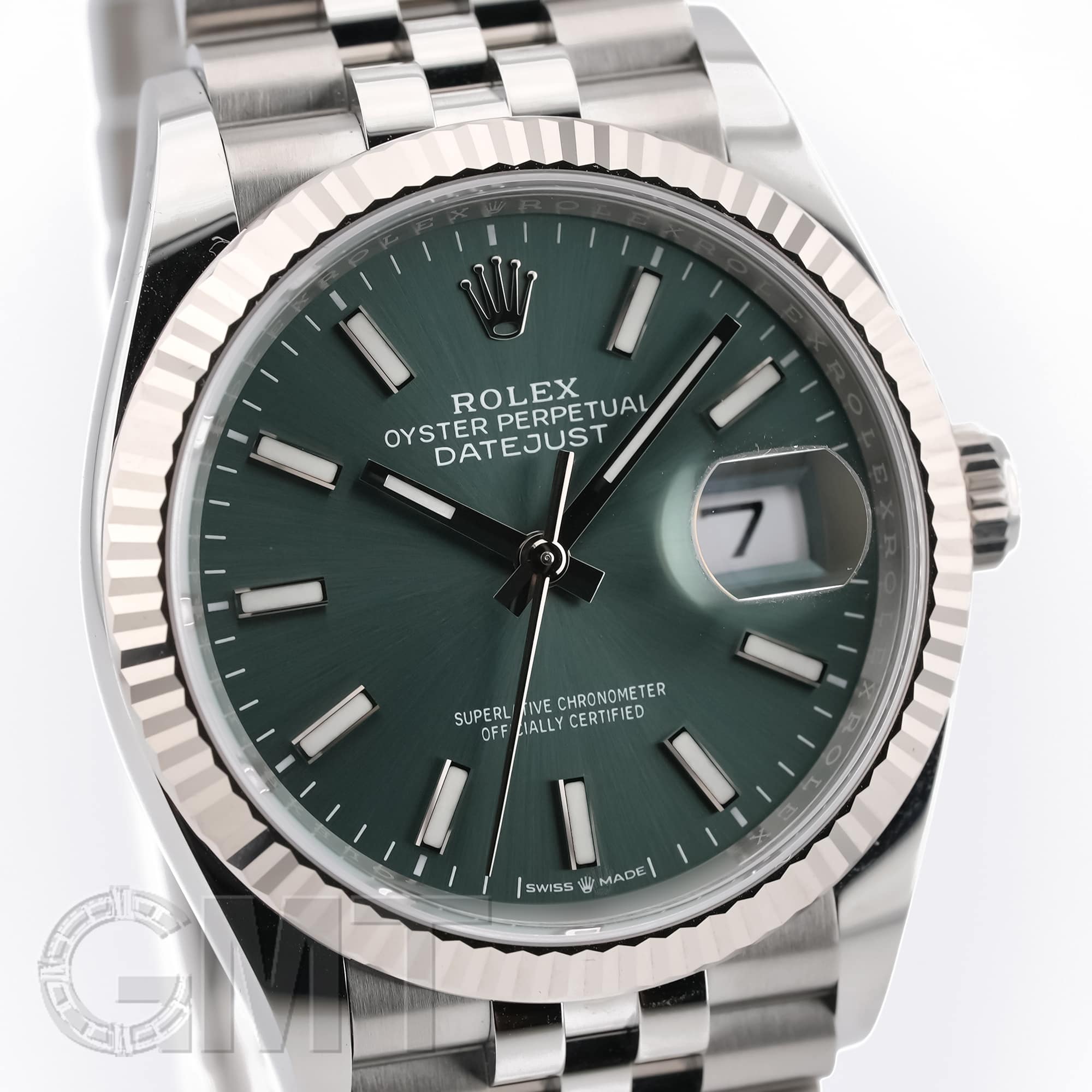 中古)ROLEX ロレックス デイトジャスト 36 126234 ミントグリーン