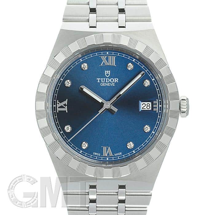 サマコジ【美品】TUDOR  チューダー　ネイビー　28500 新品)TUDOR チューダー ロイヤル 28500-0006 ブルー 8ポイント