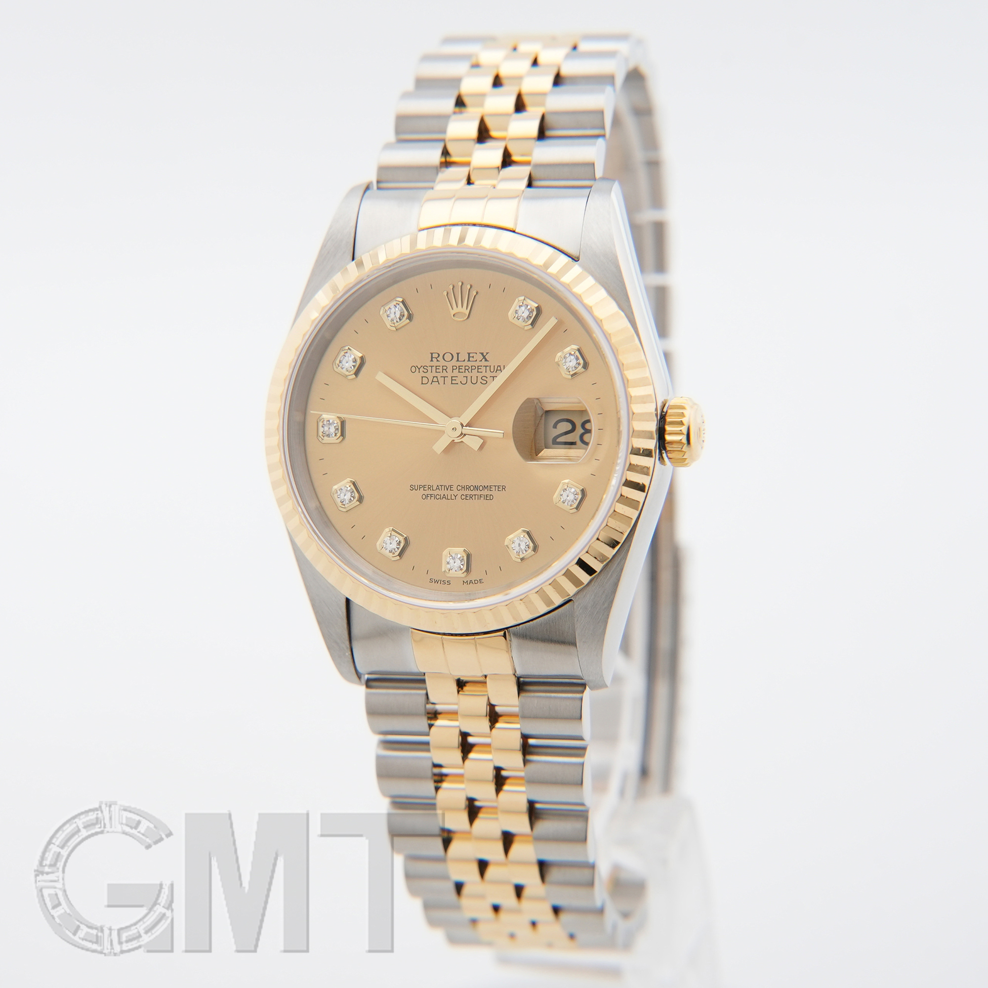 中古)ROLEX ロレックス デイトジャスト 16233G シャンパン P番（商品ID