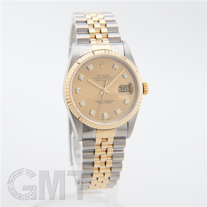 中古)ROLEX ロレックス デイトジャスト 16233G シャンパン P番（商品ID