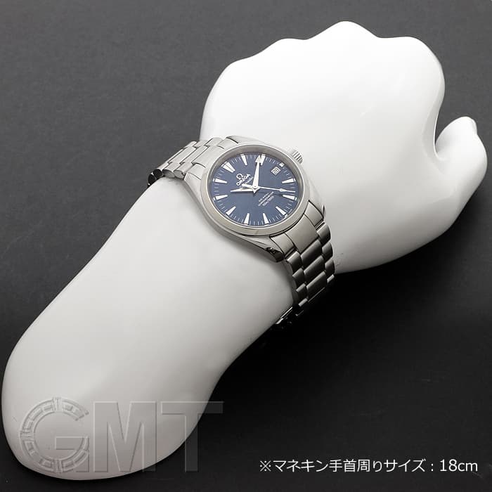 中古)OMEGA オメガ シーマスター アクアテラ 2504.80 ブルー（商品ID