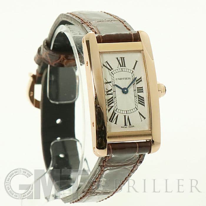 中古)CARTIER カルティエ タンク アメリカン SM ピンクゴールド