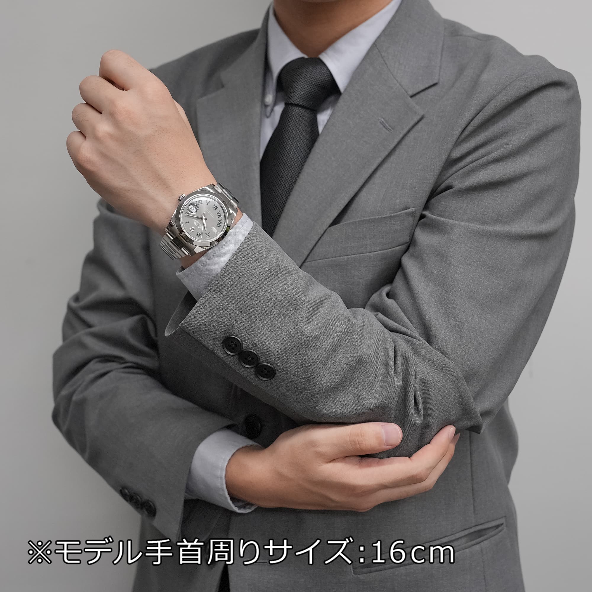 中古)ROLEX ロレックス デイトジャスト 41 126300 グレー/グリーン