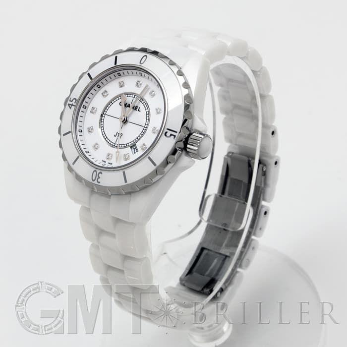 新品)CHANEL シャネル J12 H1628 ホワイトセラミック レディース 33mm