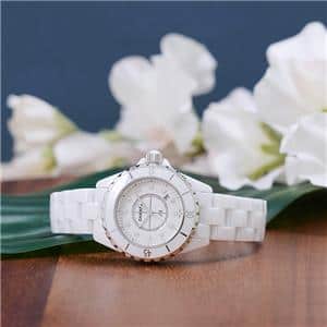 CHANEL シャネル J12 H1628 ホワイトセラミック レディース 33mm NEWダイヤル メイン