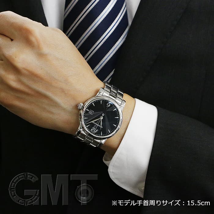 中古)MONTBLANC モンブラン スター デイト クォーツ ブラック 105913 