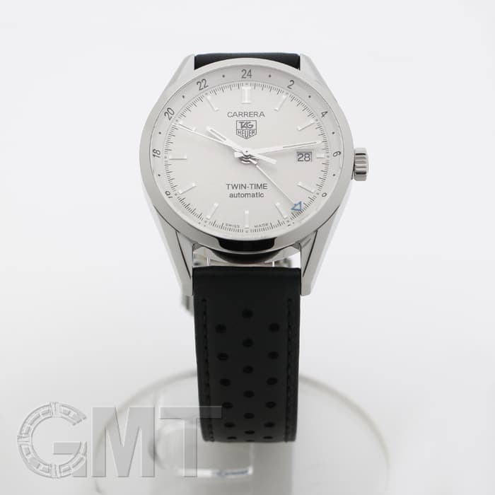 【純正美品】タグホイヤー シルバーカラー 2コマ 13ｍｍ レディース 腕時計 新品)TAG HEUER タグ・ホイヤー カレラ ツインタイム WV2116.FC6182