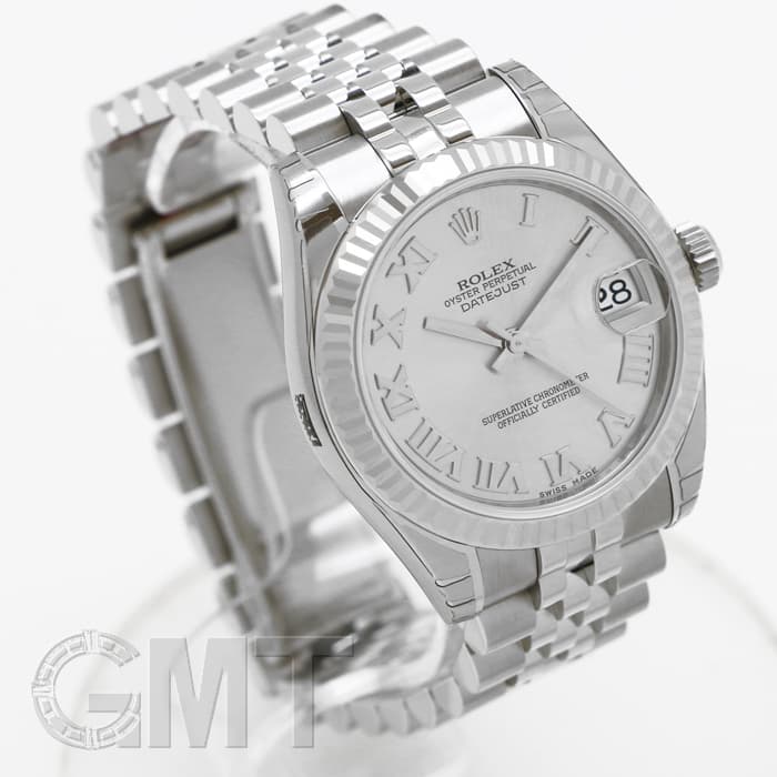 新品)ROLEX ロレックス デイトジャスト 178274 グレー ローマ（商品ID