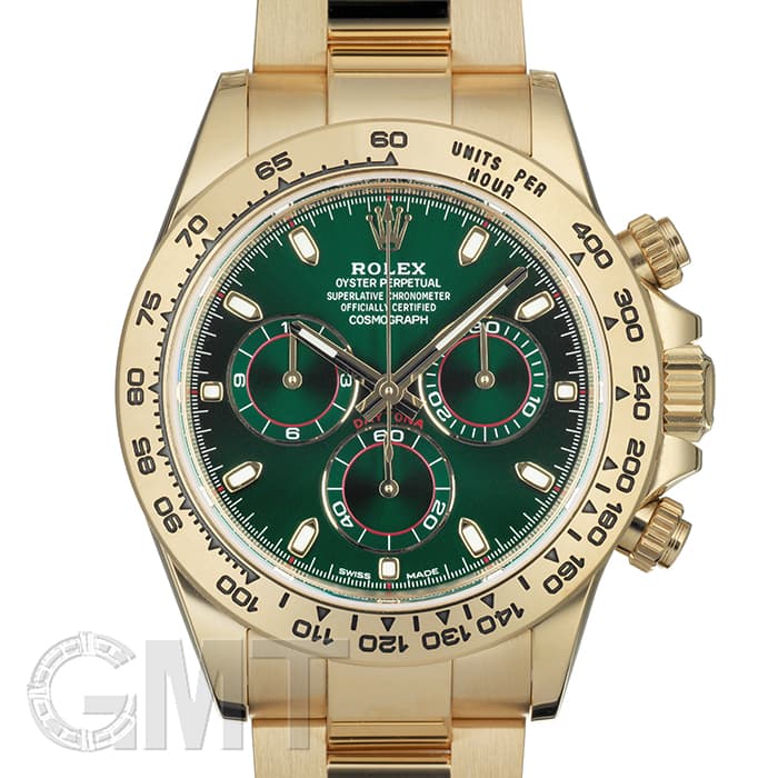 【新品】ロレックス デイトナタイプ グリーン・ゴールド 中古)ROLEX ロレックス デイトナ 116508 グリーン（商品ID