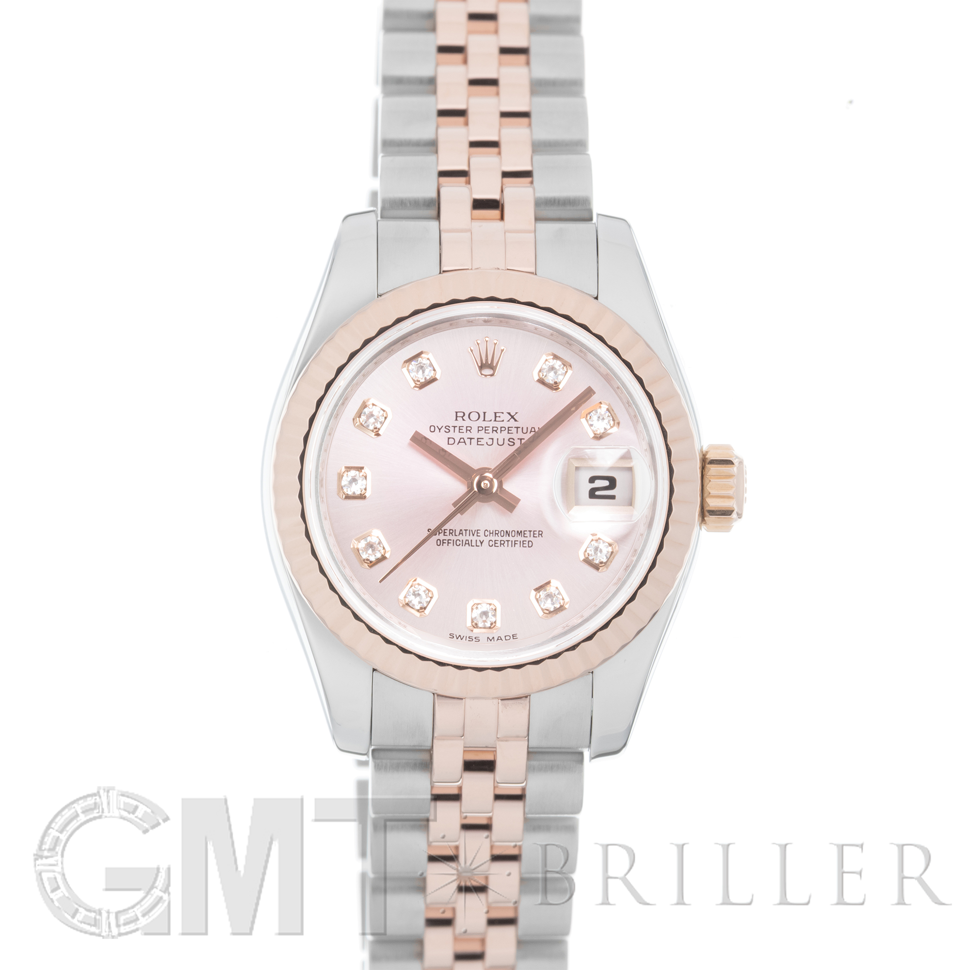 中古)ROLEX ロレックス デイトジャスト 179171G ピンク ジュビリー