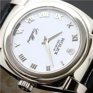 ROLEX ロレックス チェリーニ チェステロ 白ローマ 黒クロコ 26mm 5310/9 メイン