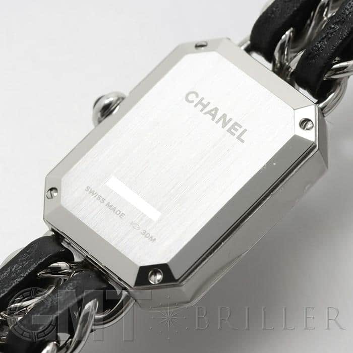 T062 シャネル プルミエールL SS×レザー H0451 クォーツ 楽天市場】シャネル CHANEL プルミエール ブラック シルバー H0451 L
