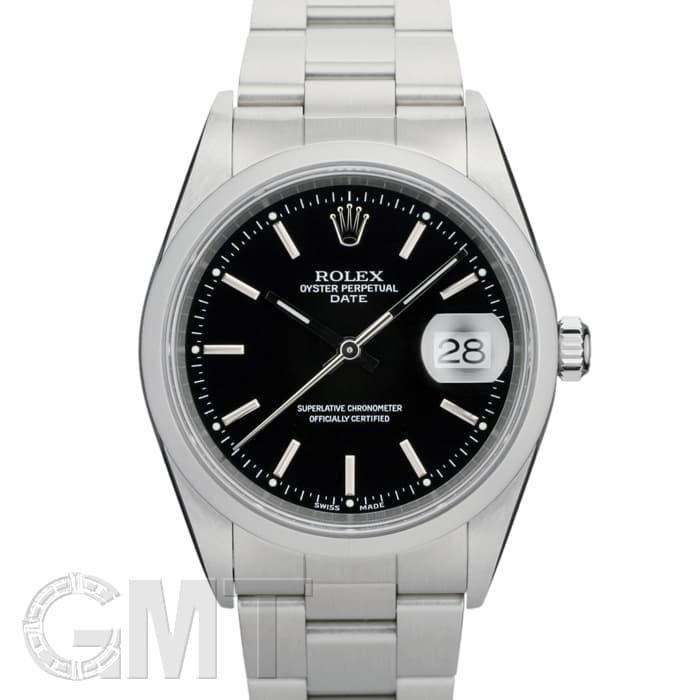 中古)ROLEX ロレックス オイスターパーペチュアル&デイト Ref.15200 BK 