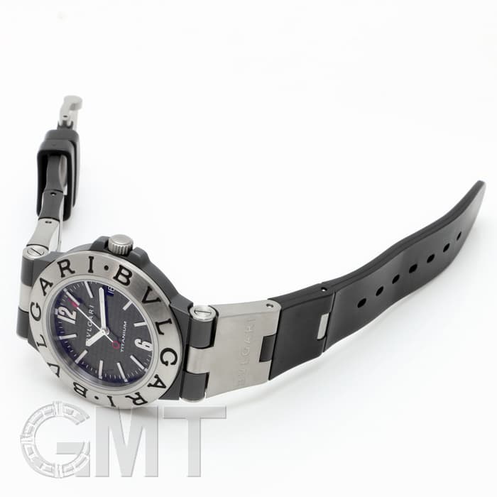 BVLGARI チタン ラバーベルト 時計 TI 38 TA ブルガリディアゴノ チタニウム メンズ 腕時計 TI38TA BVLGARI
