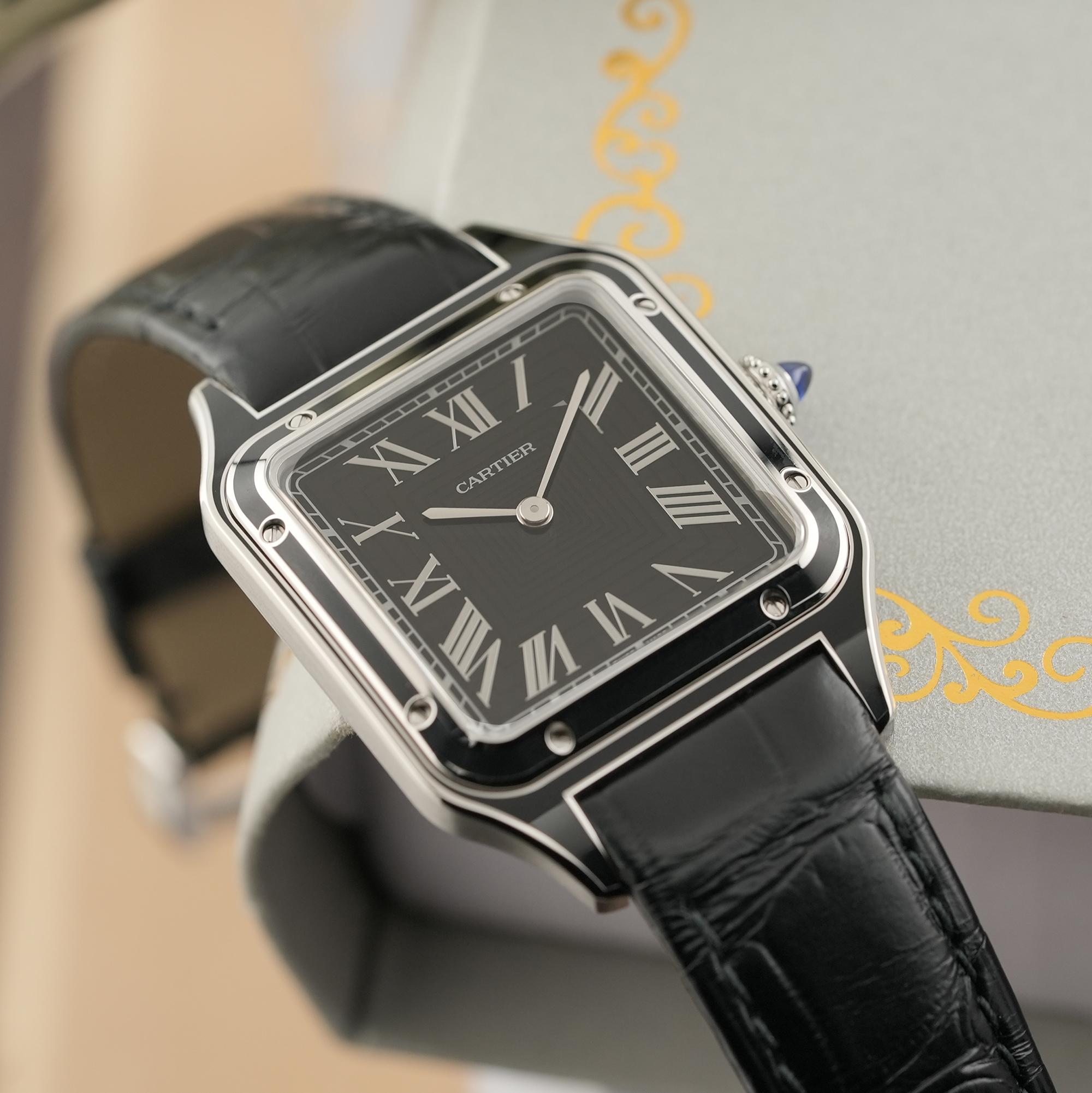 中古)CARTIER カルティエ サントス デュモン ウォッチ LM WSSA0046