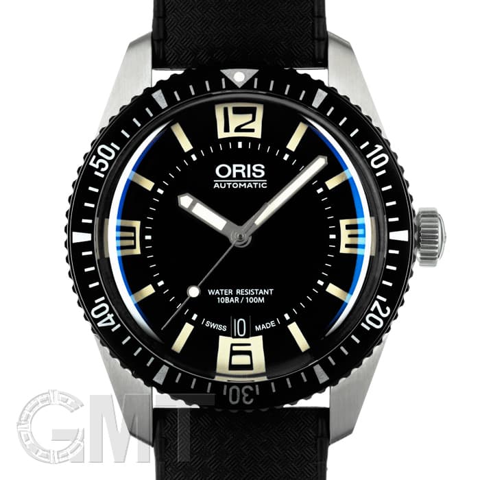 ORIS 　腕時計　中古 中古)ORIS オリス ダイバース 65 ブラック ラバー 733 7707 4064 R