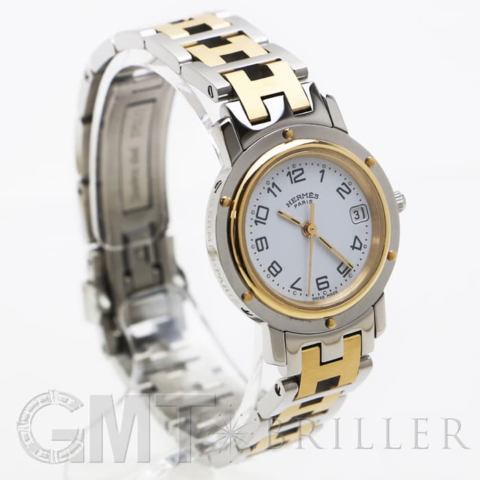 中古)HERMES エルメス クリッパー CL4.220 ホワイト（商品ID