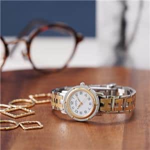 HERMES エルメス クリッパー CL4.220 ホワイト メイン