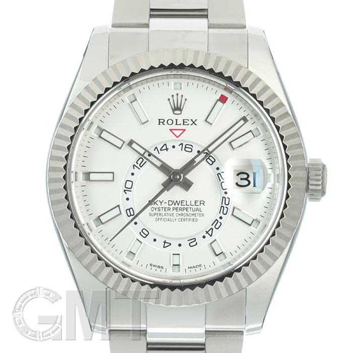 中古)ROLEX ロレックス スカイドゥエラー 326934 ホワイト オイスター