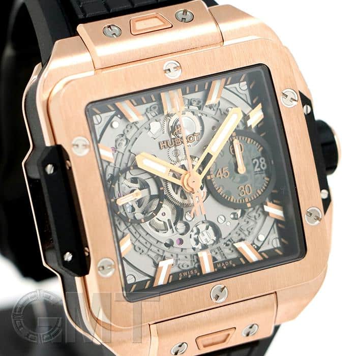 新品)HUBLOT ウブロ スクエア・バン ウニコ キングゴールド 821.OX