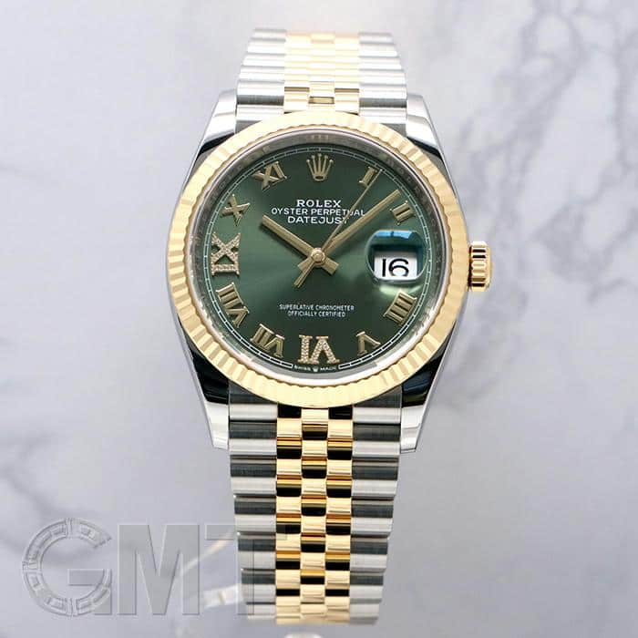 中古)ROLEX ロレックス デイトジャスト 36 126233 オリーブグリーンVI