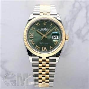 ROLEX ロレックス デイトジャスト 36 126233 オリーブグリーンVI IXダイヤ ジュビリーブレスレット メイン