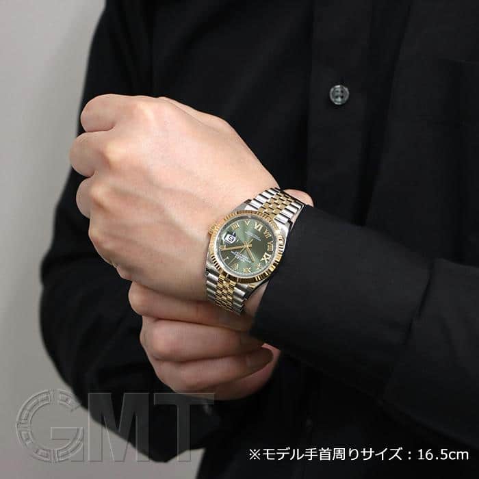 中古)ROLEX ロレックス デイトジャスト 36 126233 オリーブグリーンVI 