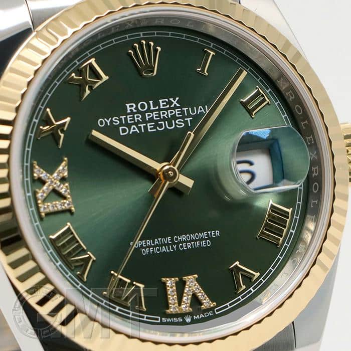 中古)ROLEX ロレックス デイトジャスト 36 126233 オリーブグリーンVI
