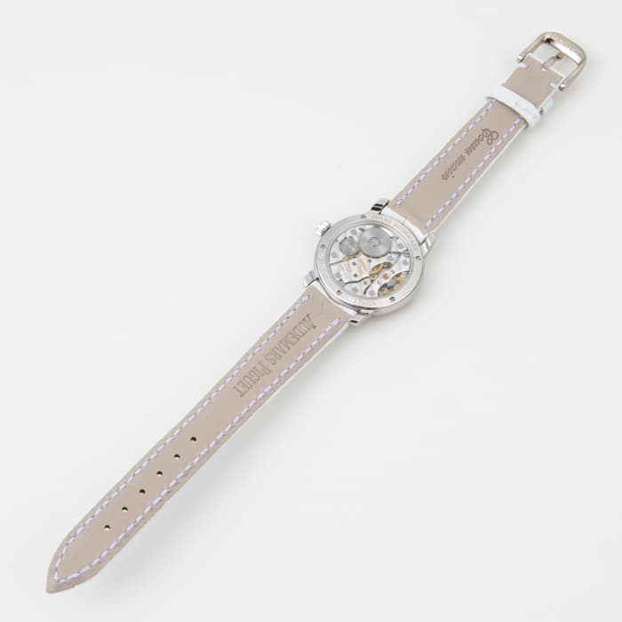AUDEMARS PIGUET オーデマピゲ ジュールオーデマ ダイヤベゼル 77228BC.ZZ.A001MR.01 ダイヤモンド スモールセコンド 裏スケ シルバー 白 ホワイトシェル K18WG ホワイトゴールド 純正ベルト 純正尾錠 レディース 手巻き AP【6ヶ月保証】【腕時計】【中古】 オーデマピゲ AUDEMARS PIGUET ジュール オーデマ スモールセコンド