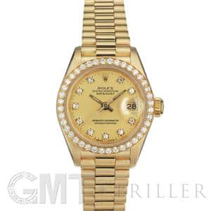 ROLEX ロレックス デイトジャスト 69138G シャンパン ベゼル/10Pダイヤ メイン