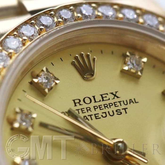 中古 ロレックス ROLEX 69138G E番(1990年頃) シャンパン /ダイヤモンド レディース 腕時計 中古)ROLEX ロレックス デイトジャスト 69138G シャンパン ベゼル/10P
