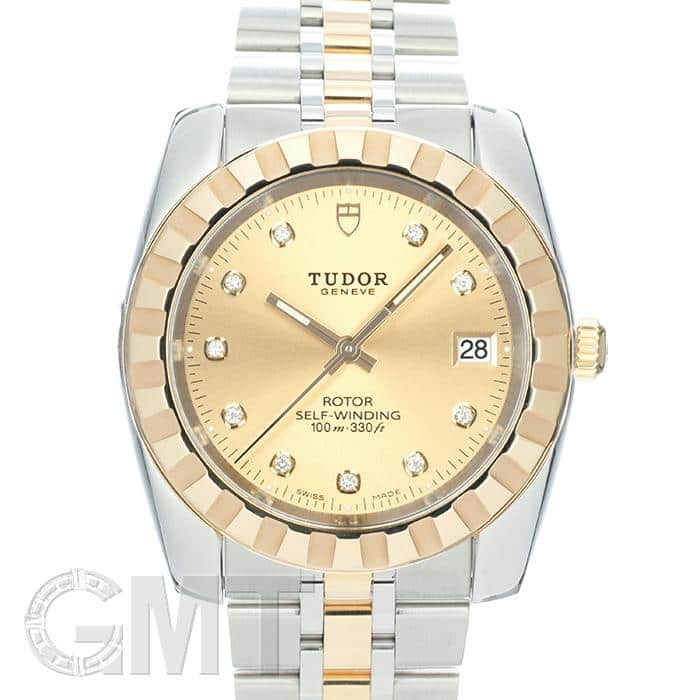新品)TUDOR チューダー クラシック デイト M21013G シャンパン 10P