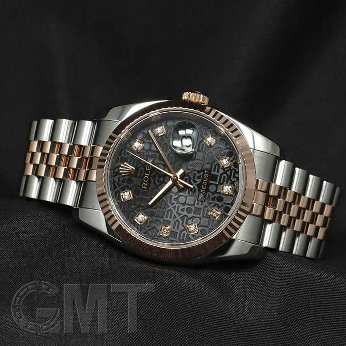 中古)ROLEX ロレックス デイトジャスト 36 116231G ブラック