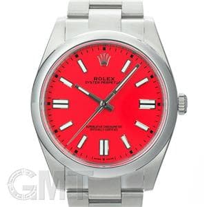 ROLEX ロレックス オイスターパーペチュアル 41 124300 コーラルレッド メイン