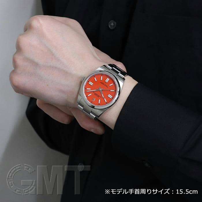 中古)ROLEX ロレックス オイスターパーペチュアル 41 124300 コーラル
