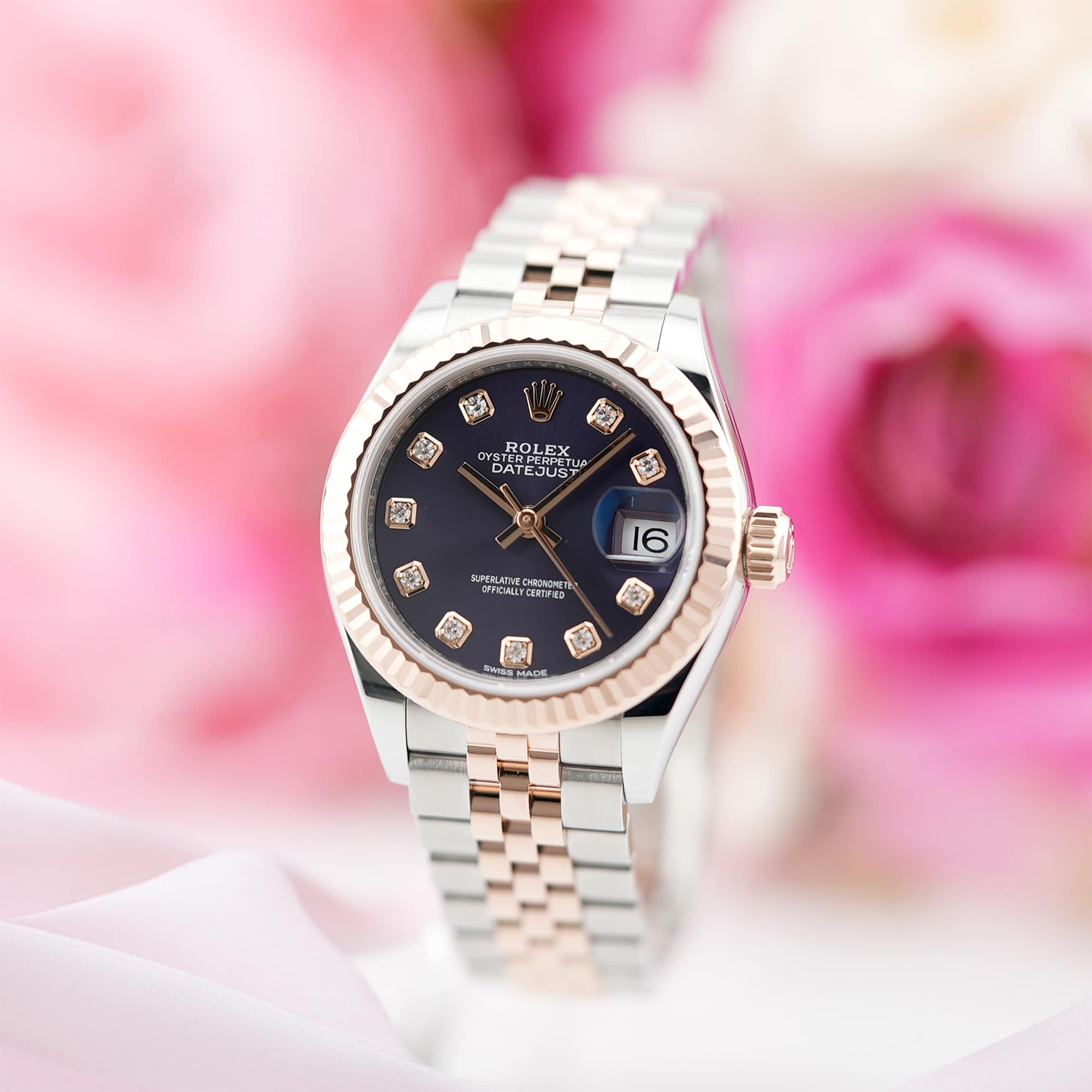 中古)ROLEX ロレックス デイトジャスト 28 279171G オーベルジーヌ