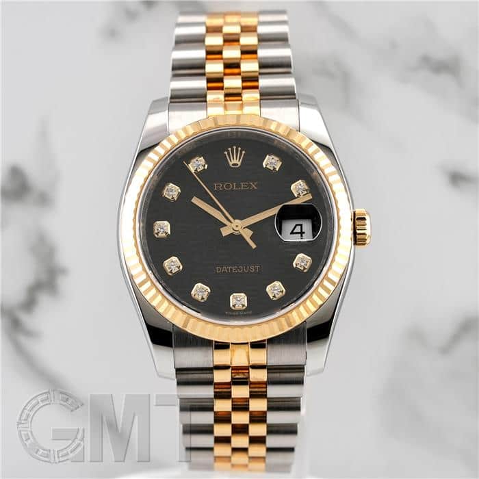 中古)ROLEX ロレックス デイトジャスト 116233G ブラック