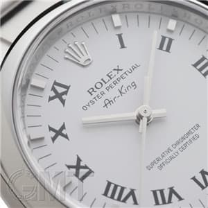 ROLEX ロレックス エアキング Ref.114200 ホワイト　プリントローマ メイン