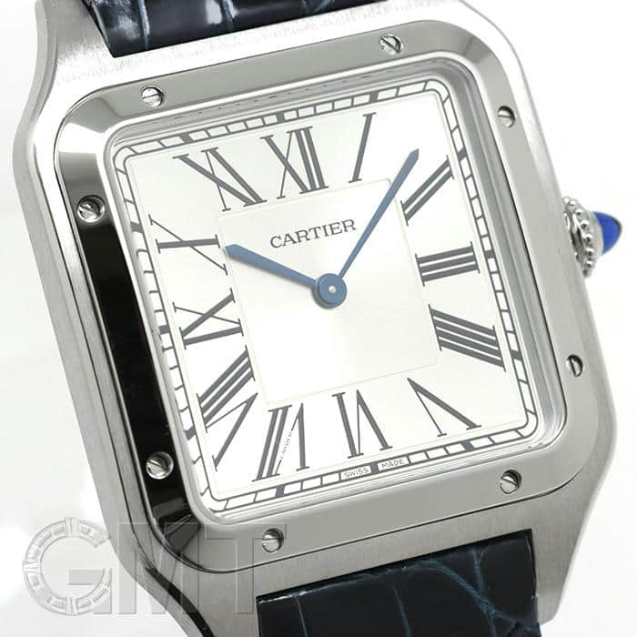 【再出品】Cartier サントス デュモン XL 時計 中古)CARTIER カルティエ サントス デュモン XL WSSA0032（商品ID